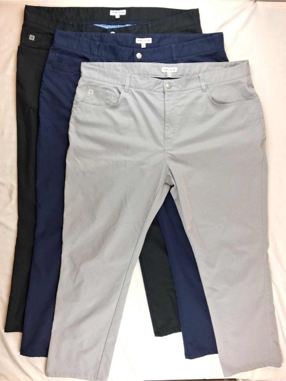 Peter Millar Lot Of 3 Pants Mens 42 EB66 Performance Golf 5 Pocket